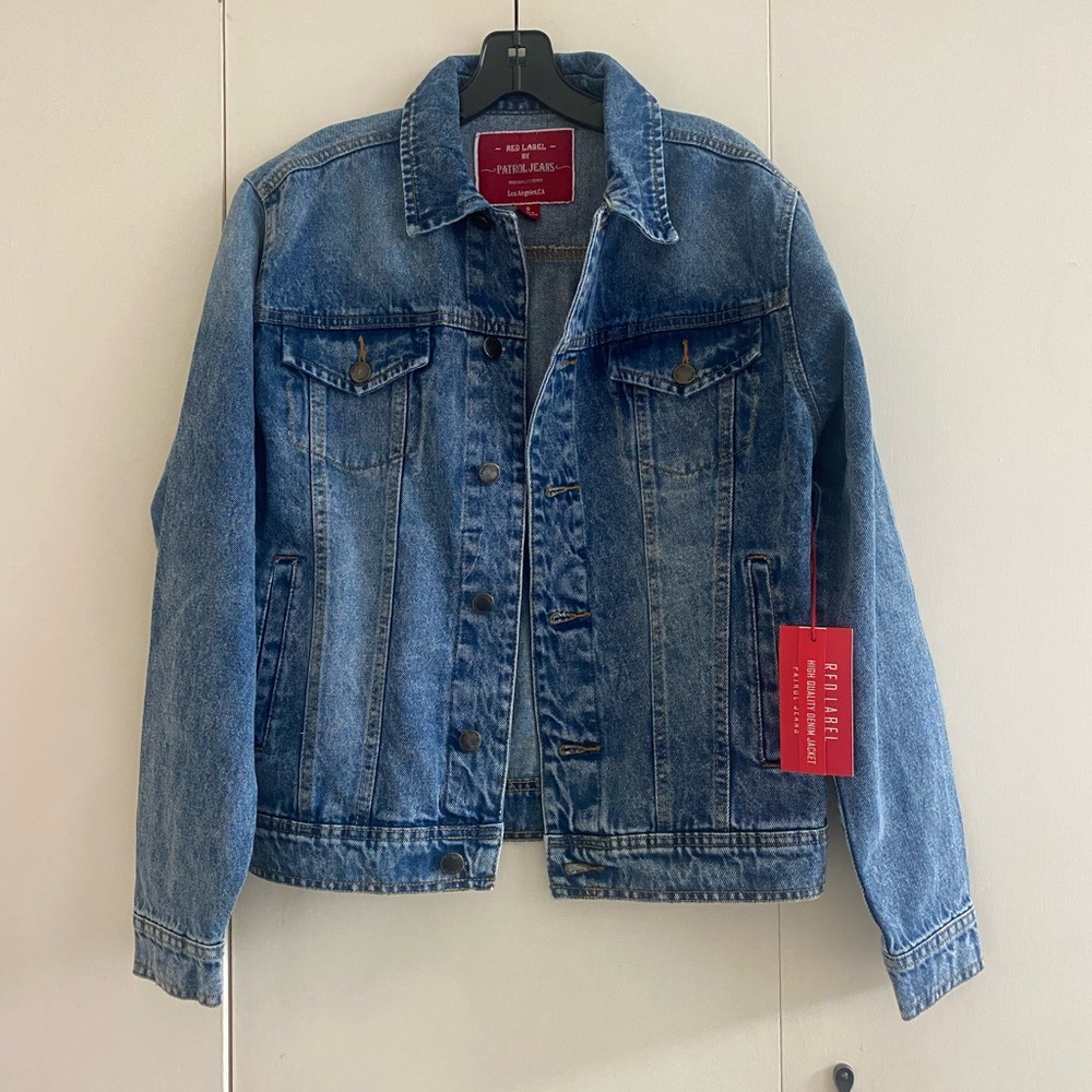 Brand new Red Label by Patrol Jeans Denim Jacket, Size: Small